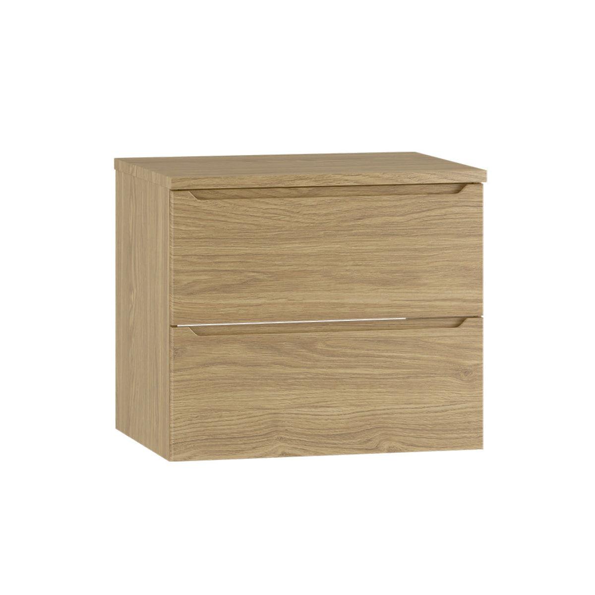 WASCHTISCHUNTERSCHRANK 60.6cm Viggo Holz - Braun, Holzwerkstoff (60.6/52.2/46.5cm) - Petits-meubles