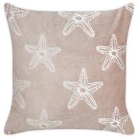DEKOKISSEN Rosa 45/45 cm Ceramium - Pink/Weiß, Textil (45/45/10cm) - Beliani