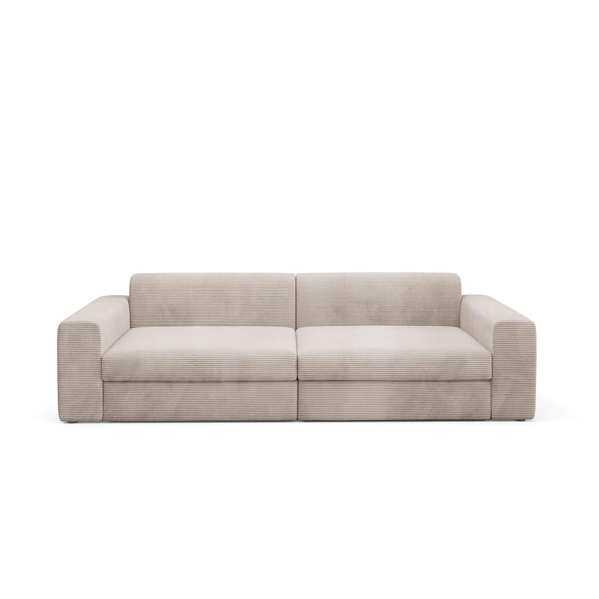 SOFA Paola 3 Sitzplätze Taupe - Taupe, Holz (272/86/120cm) - Petits-meubles