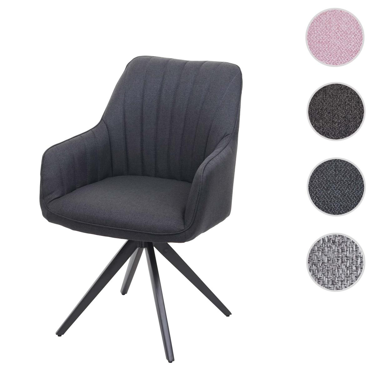 ESSZIMMERSTUHL Anthrazit - Dunkelgrau/Anthrazit, Textil (58/87/62cm) - MCW