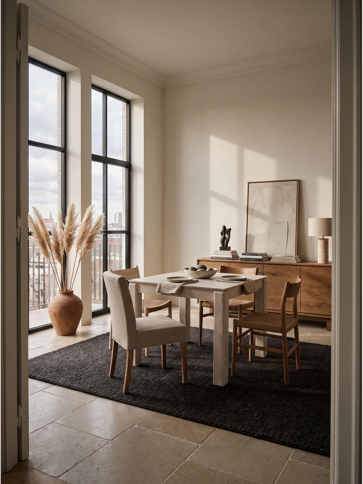 ESSTISCH CHARENTE, Mango Massivholz, Weiß-Mango, 80 x 80 x 75 cm - Weiß, Holz (80/80/75cm) - KADIMA DESIGN