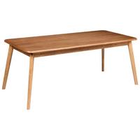 ESSTISCH Dunkle Eiche 200/90 cm Keho - Braun, Holzwerkstoff (200/90/77cm) - Beliani