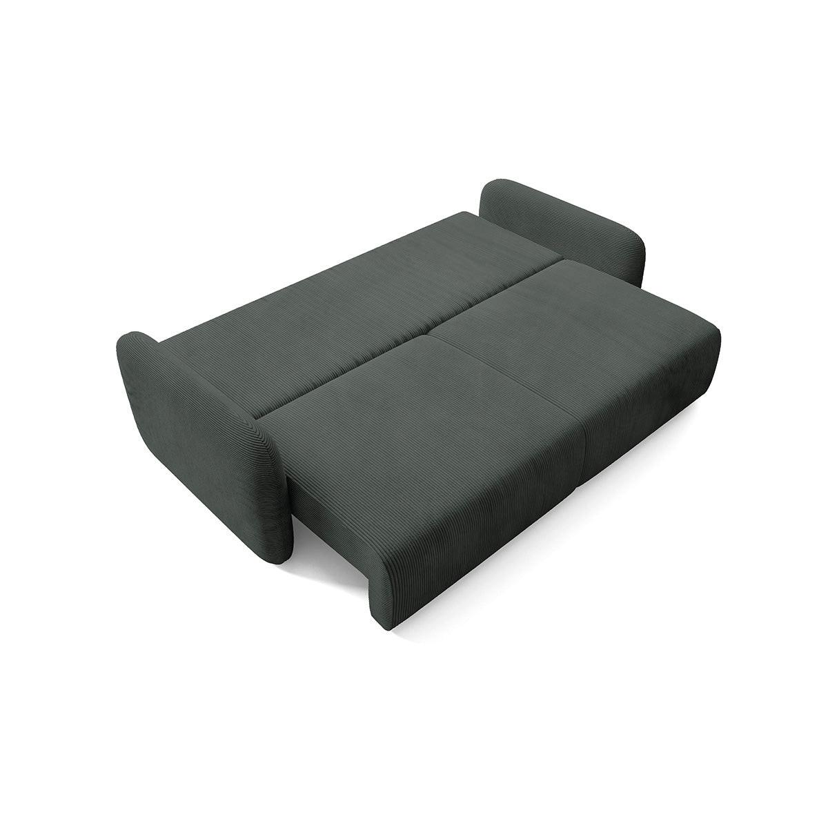 SOFA Dora 3 Sitzplätze Dunkelgrau - Grau, Holz (233/92/110cm) - Petits-meubles