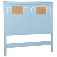 BETTKOPFTEIL 150x6x130 cm - Blau, Holz (150/130/6cm) - Wanderlust