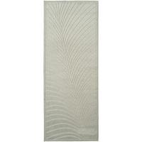 LÄUFER Outdoor, Fußbodenheizung-geeignet, mit Blattmotiv, aus Polypropylen, ENGADIN in Salbeigrün, 80 x 150 cm - Grün, Textil (80/150cm) - KADIMA DESIGN