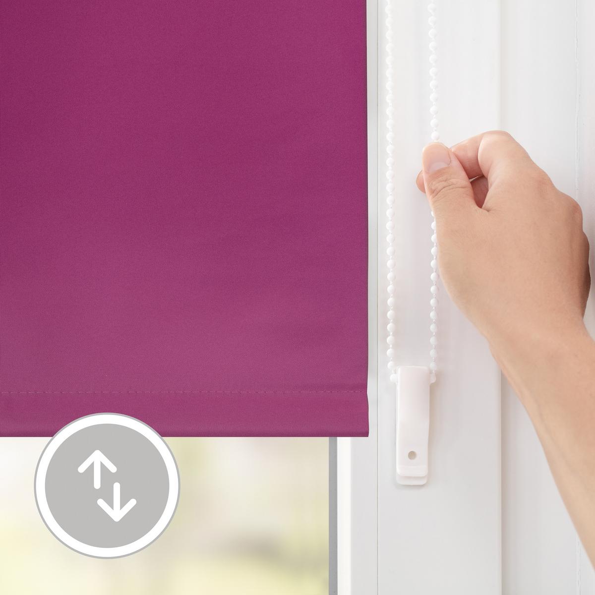THERMO-ROLLO KLEMMFIX, OHNE BOHREN, VERDUNKELUNG - Pink, Kunststoff (120/150cm) - Lichtblick Original