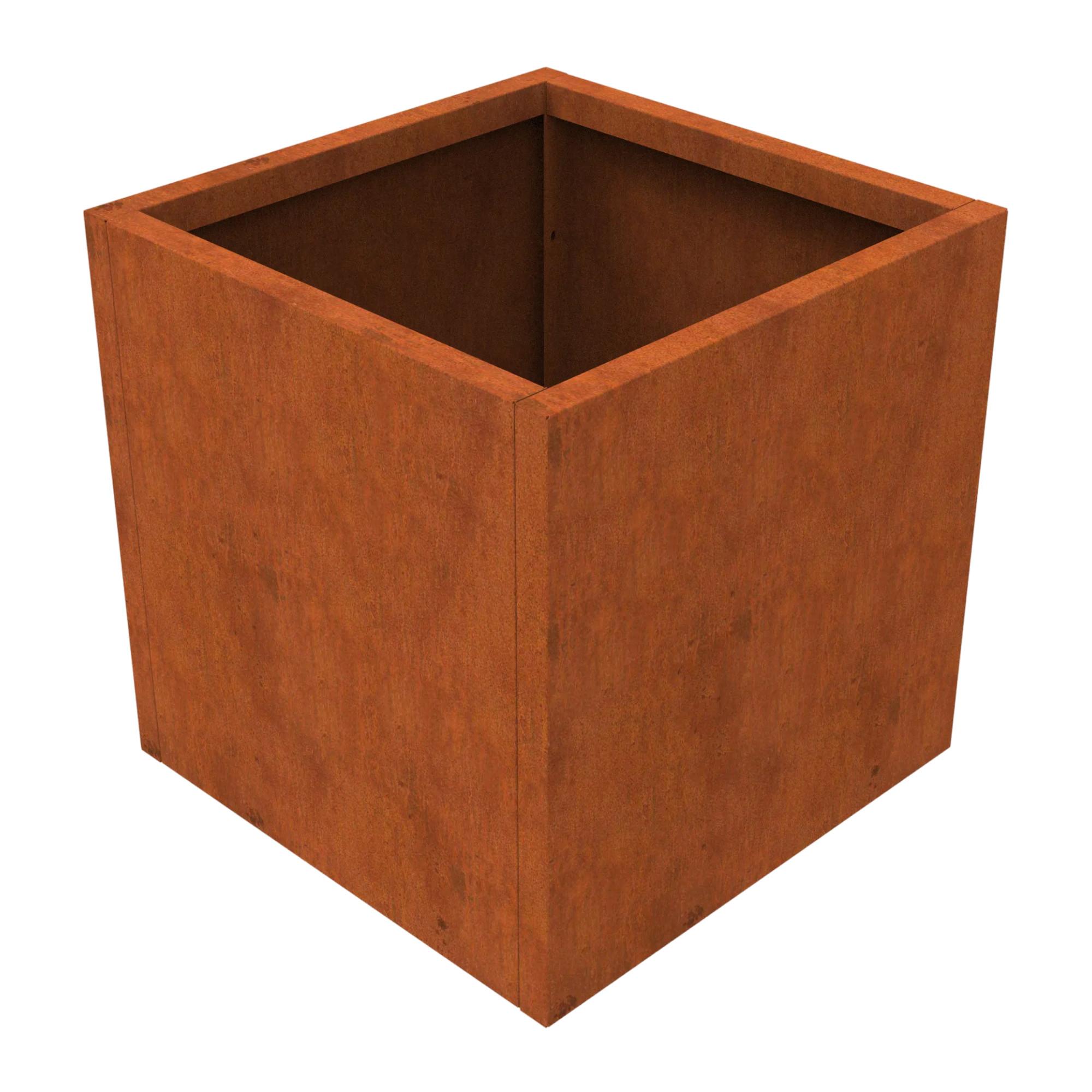 PFLANZKÜBEL Vaargel - Rostfarben, Metall (60/60/60cm) - casa.pro