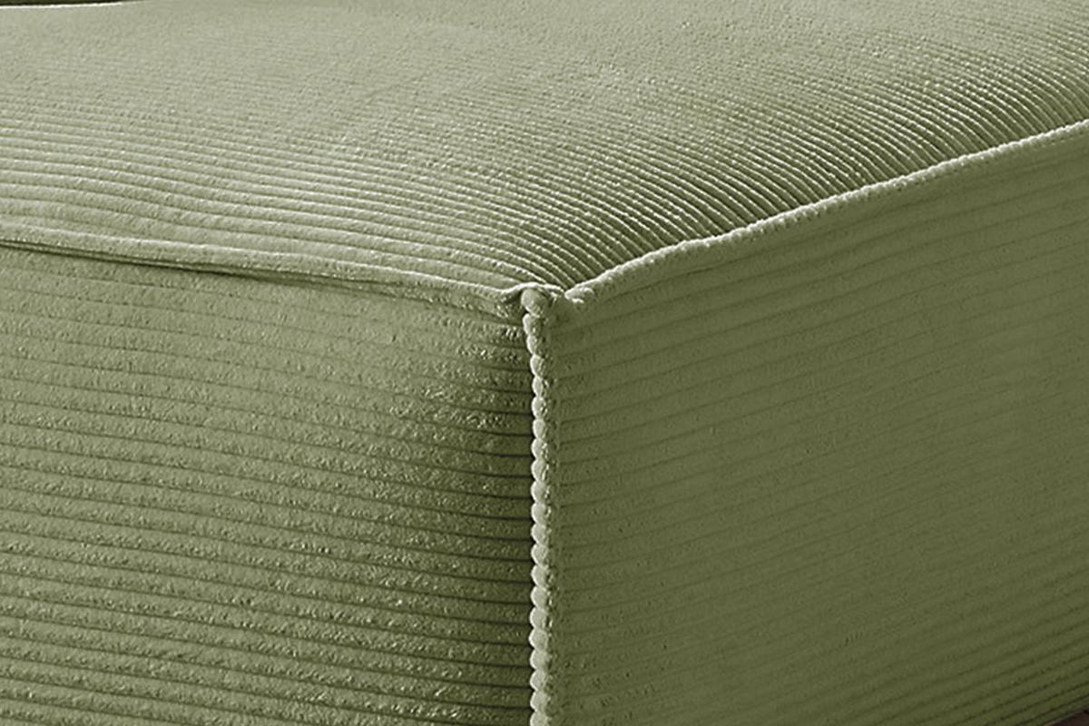 ECKSOFA SAMU Grün Cord - Schwarz/Olivgrün, Textil (254/224cm) - KAWOLA