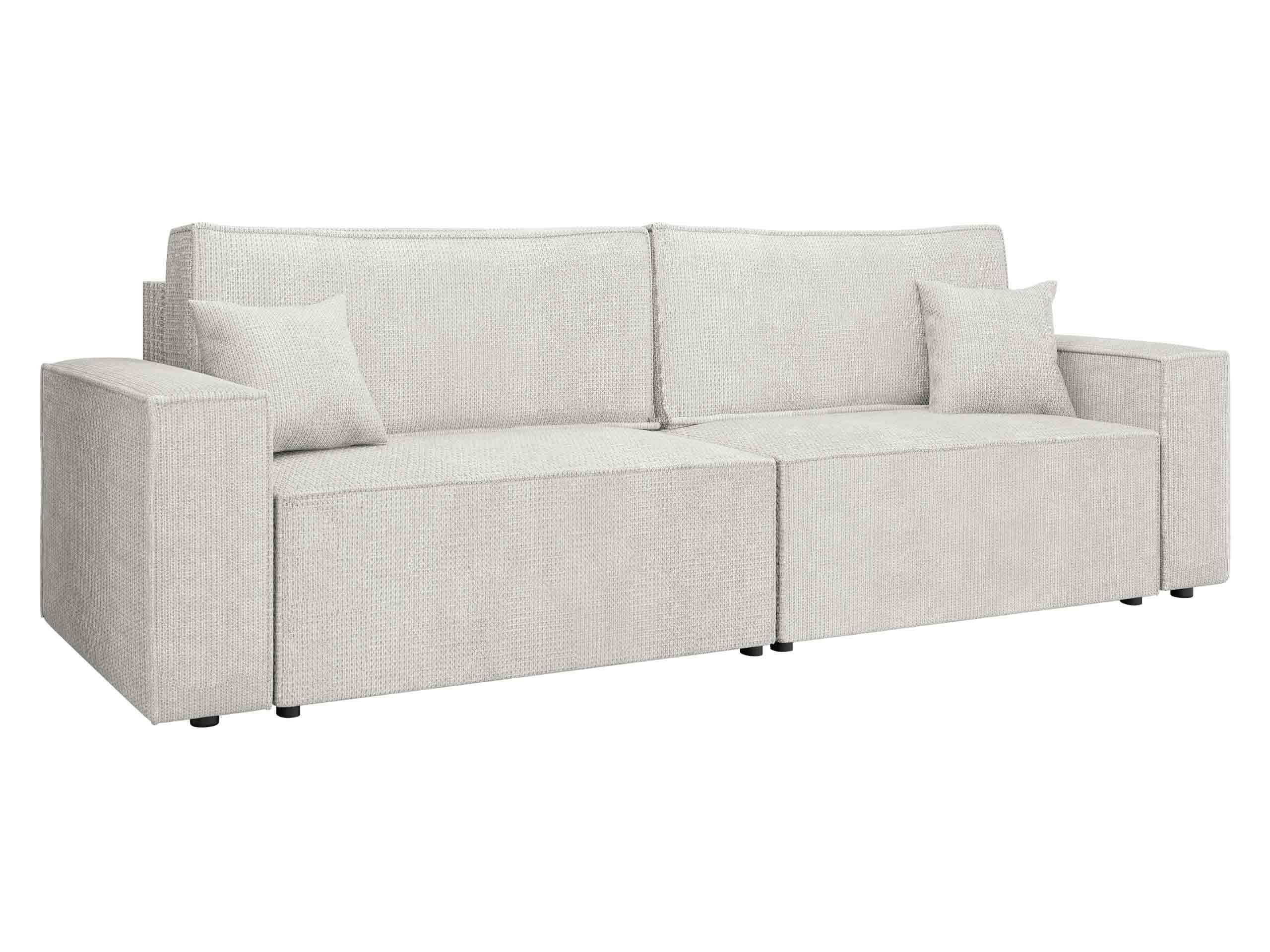 SCHLAFSOFA Karl - Creme/Schwarz, Holz/Kunststoff (245/82/90cm) - MIRJAN24