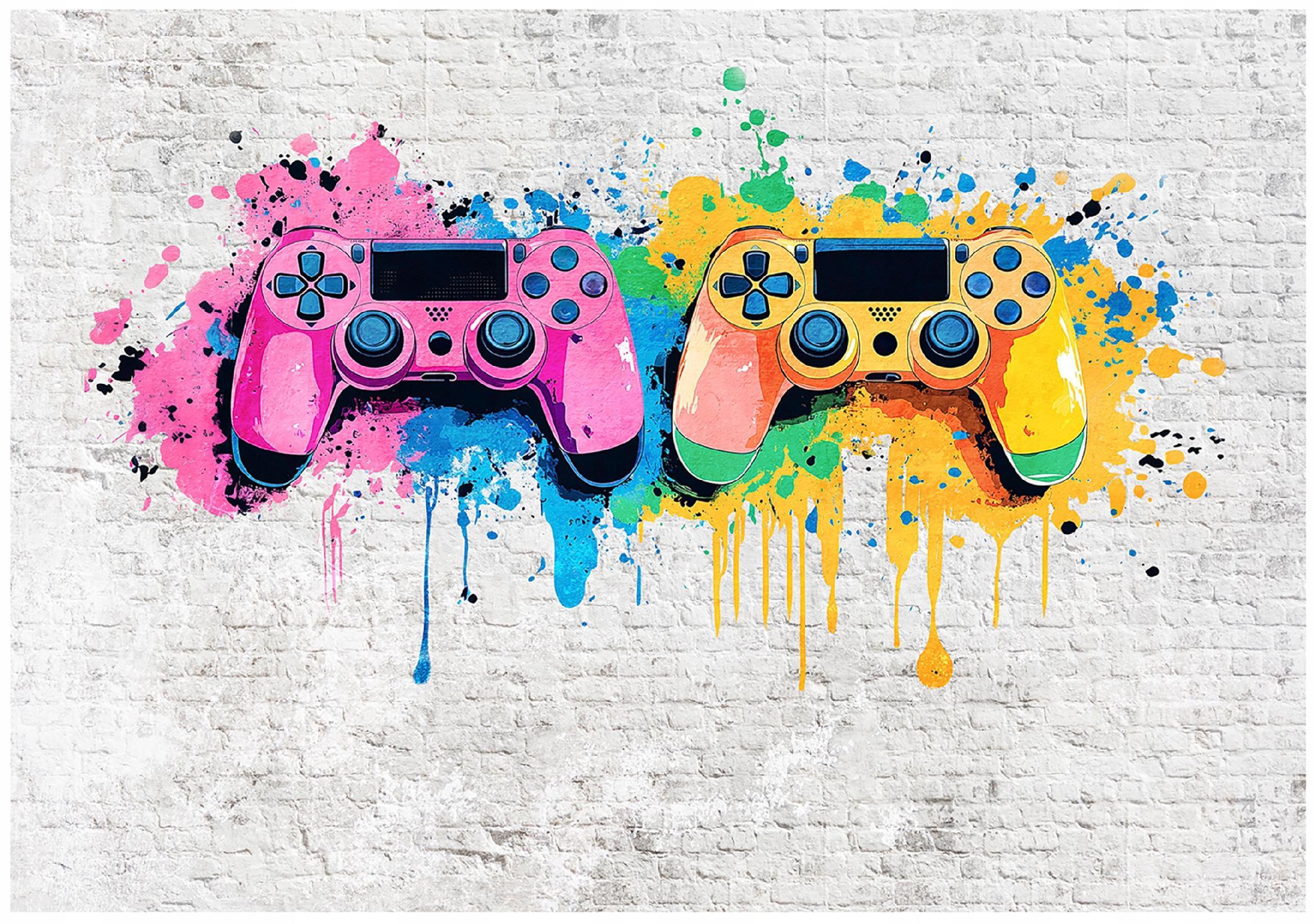 TAPETE Kinderzimmer Junge Gaming Vlies Fototapete 400x280 - Multicolor, Papier (400/280cm) - Wallarena