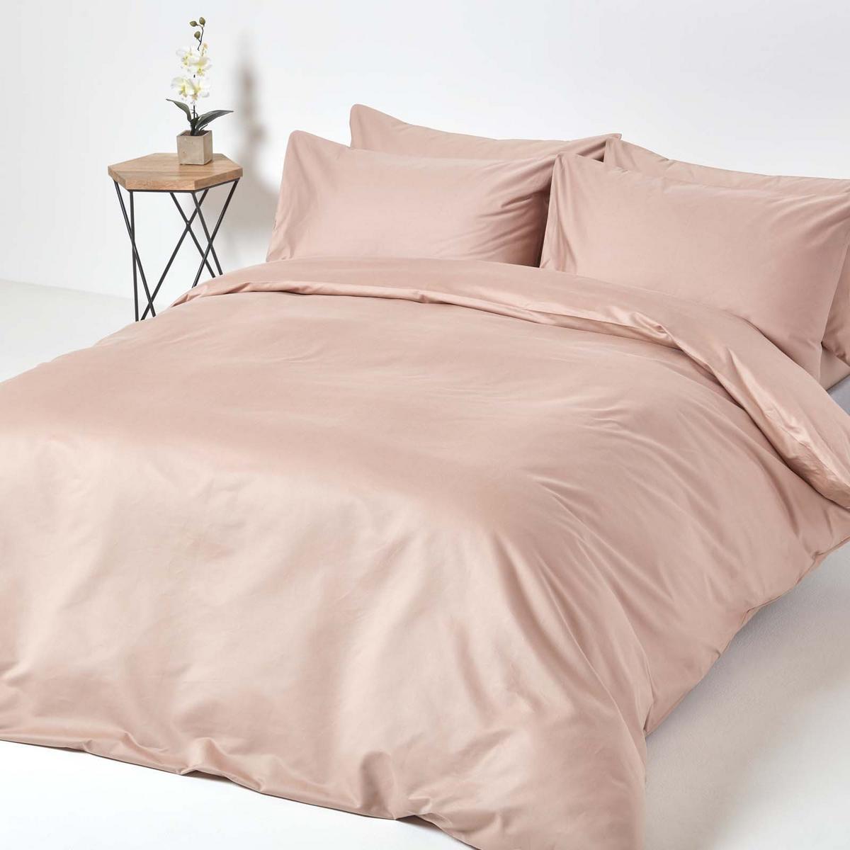 SPANNBETTLAKEN, Ägyptische Baumwolle, Fadendichte 1000 - Beige, Textil (180/200cm) - Homescapes