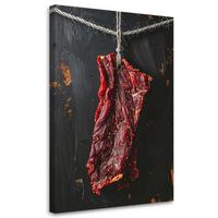 LEINWANDBILD Essen & Trinken 20x30cm - Rot, Textil (20/30cm) - Feeby