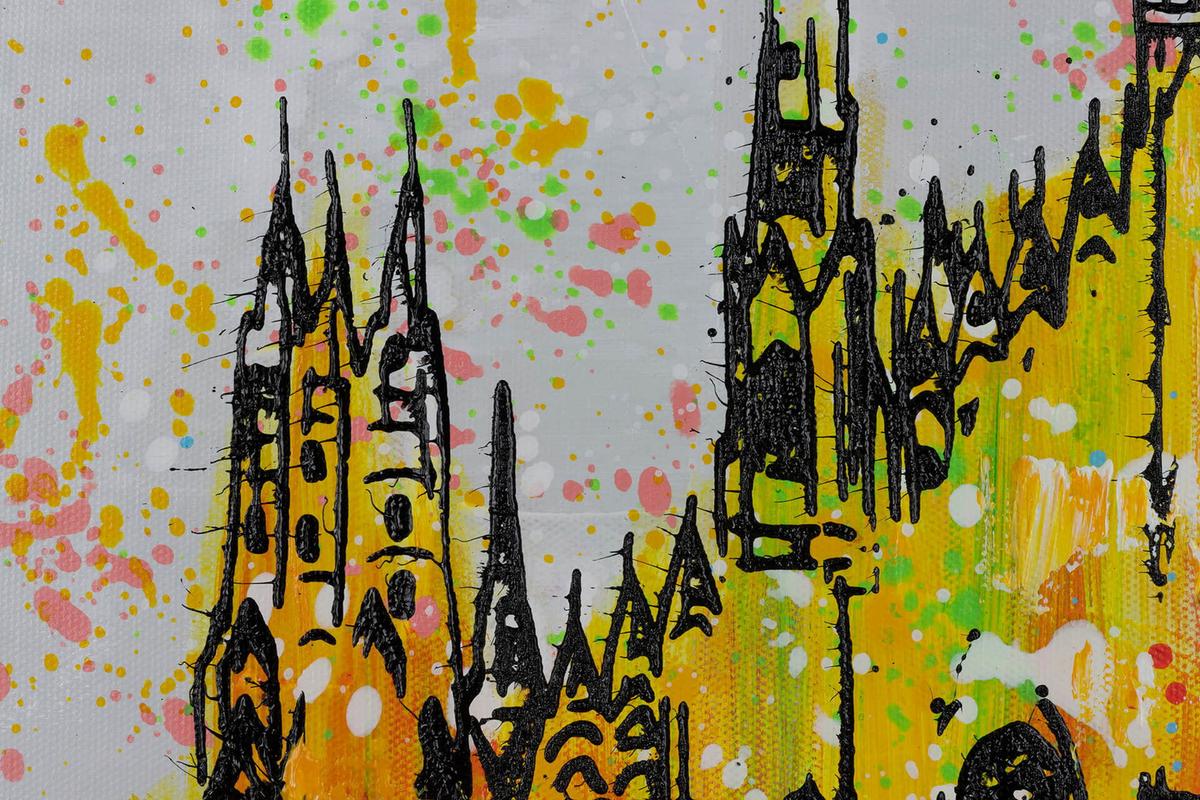 ACRYLBILD HANDGEMALT 120/60 cm - Grau, Holz/Textil (120/60cm) - KUNSTLOFT