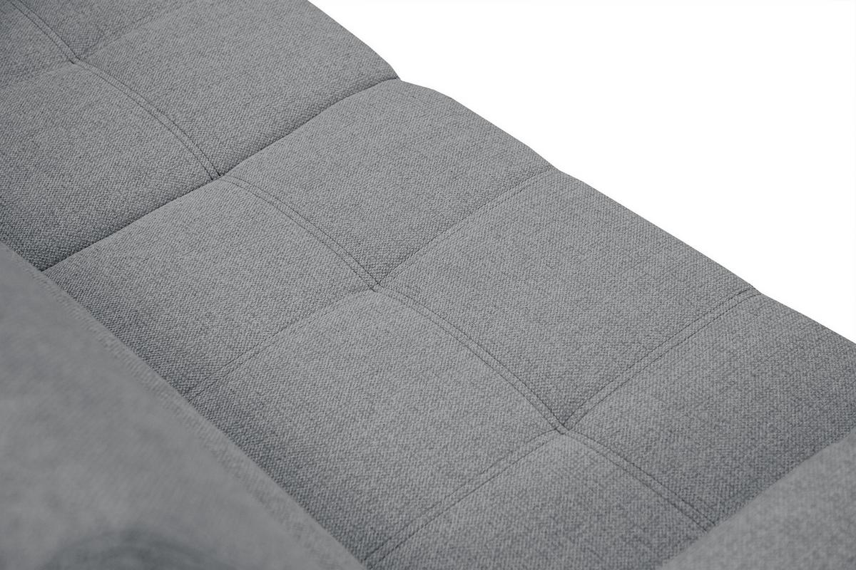 SOFA QUARTZ 3-Sitzer, grau - Grau, Holzwerkstoff/Textil (202/80/102cm) - Wozimo