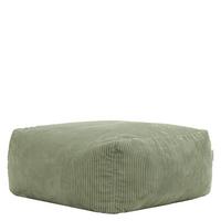 SITZSACK-OTTOMANE ZEN modular Cord - Grün, Textil (95/46/95cm) - icon