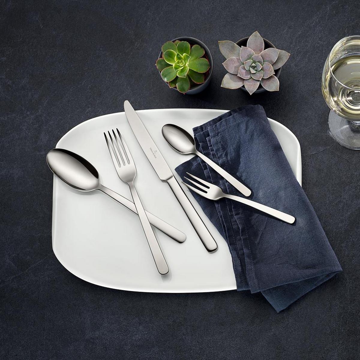 TAFELBESTECK Louis silber 30-tlg. - Silberfarben, Metall - Villeroy & Boch