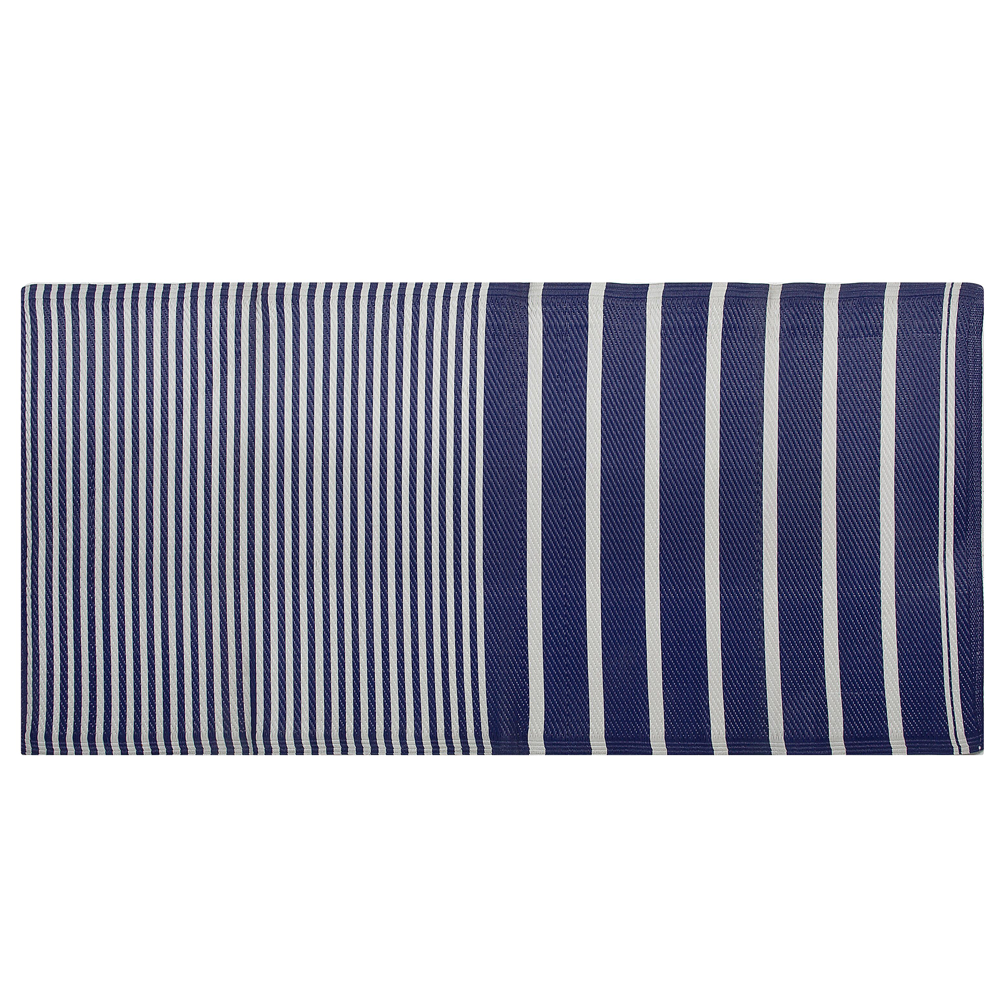 OUTDOOR-TEPPICH Haldia 180/90 cm - Blau, Kunststoff (90/180cm) - Beliani