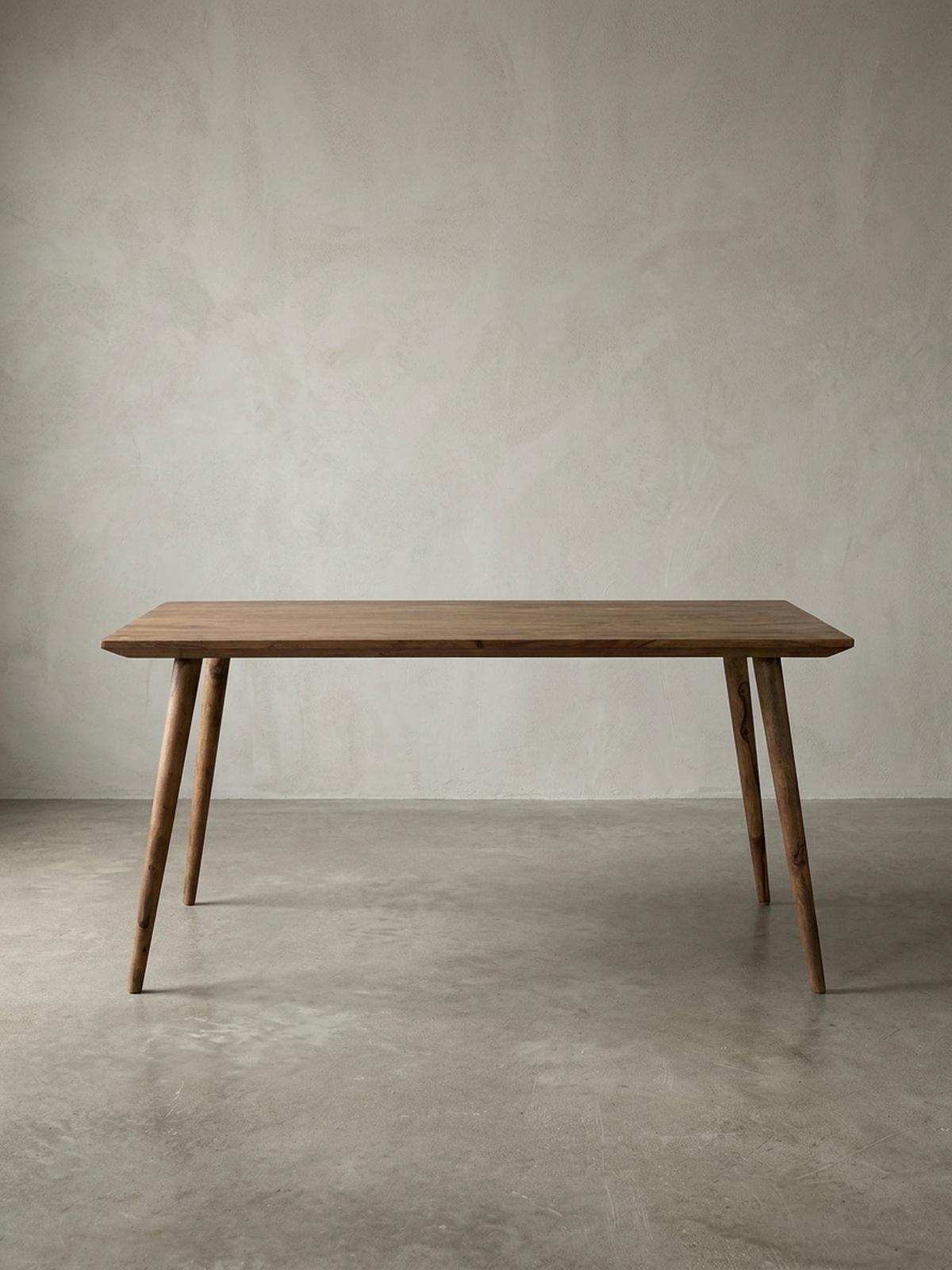 ESSTISCH Massivholz Braun Landhausstil Handgefertigt, Braun 160x80x76 cm - Braun, Holz (80/160/76cm) - KADIMA DESIGN