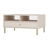 COUCHTISCH TORINO 100,2/50/65 cm Beige - Beige, Holzwerkstoff (65/100.2/50cm) - MASSENO
