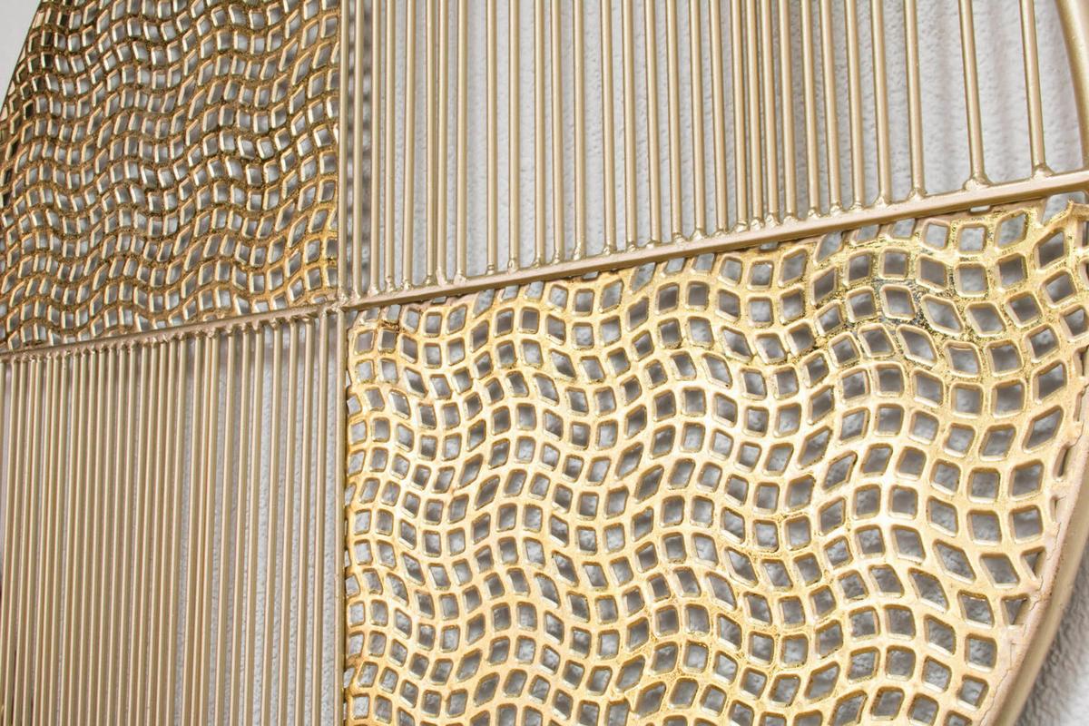 WANDDEKO Gold 60/80 cm - Goldfarben/Weiß, Metall (2.74/80/2cm) - KUNSTLOFT