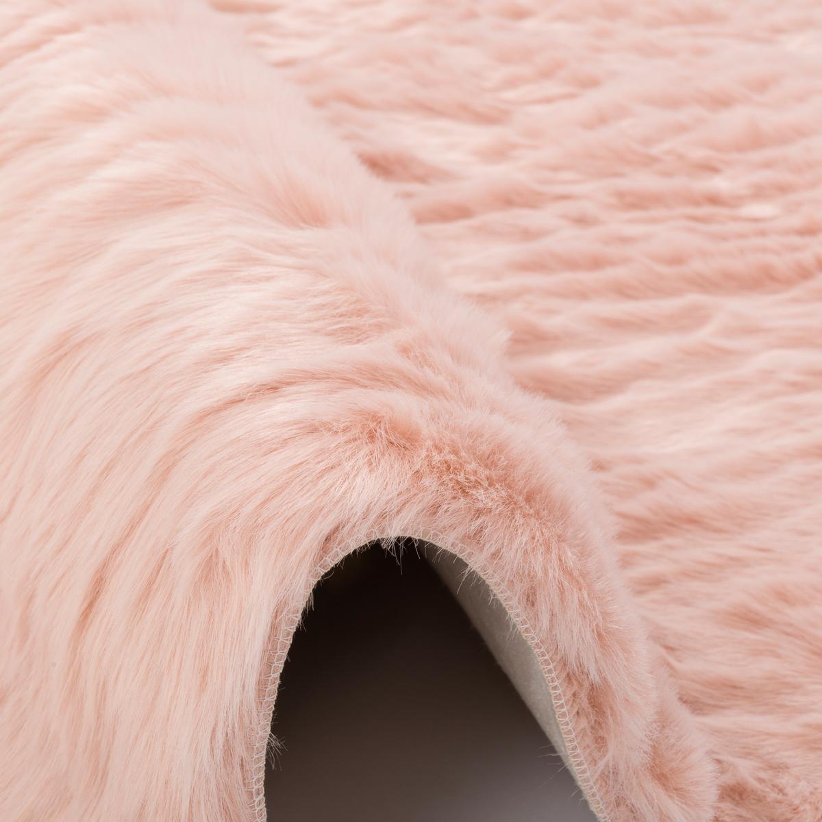 LUXUS SUPER SOFT FELLTEPPICH ASPEN MELIERT - Rosa, Textil (160/230cm) - Pergamon