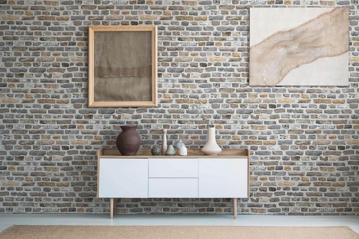 VLIESTAPETE Grau 53/1005 cm - Braun, Textil (53/1cm) - KUNSTLOFT