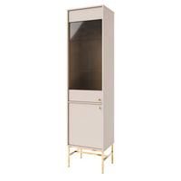 VITRINE in Beige - Beige, Holzwerkstoff (51.8/207.5/40.8cm) - MASSENO
