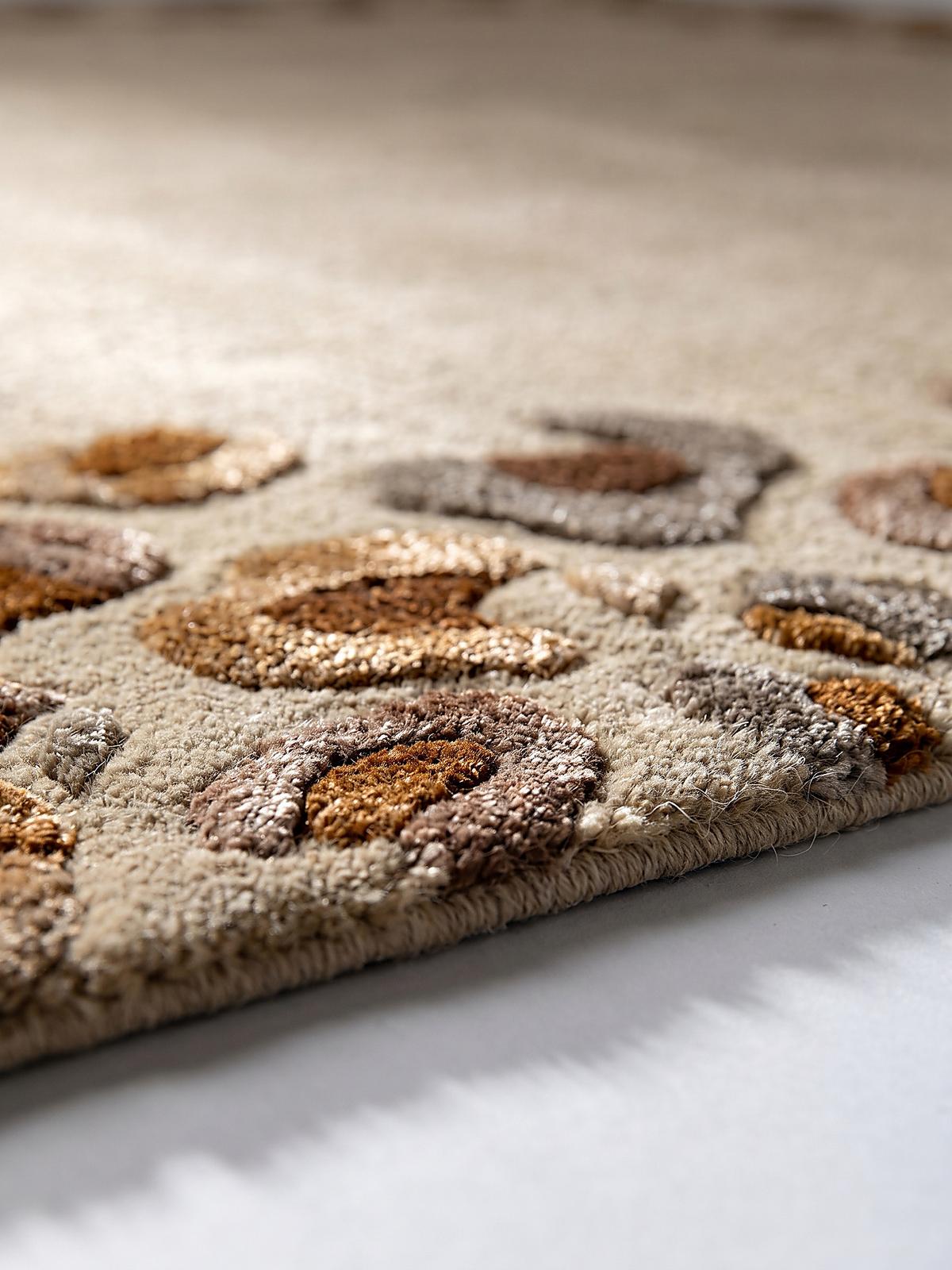 VISKOSETEPPICH SABLE, mit Tier-Motiv, Natur, 200 x 300 cm - Beige, Textil (300/200cm) - KADIMA DESIGN