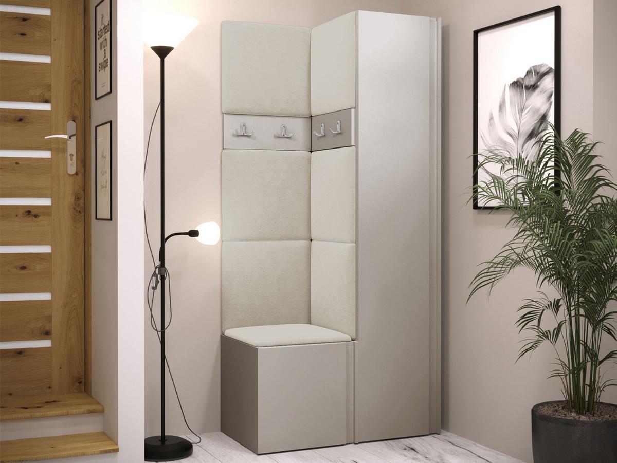 GARDEROBEN-SET Orion XXIV - Kaschmir/Beige, Holzwerkstoff/Kunststoff (82/186/46cm) - MIRJAN24