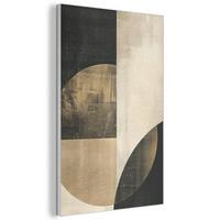 AKUSTIKBILD Abstrakt - Geometrische Formen - Schwarz - Gold Wanddeko 60x90 cm - Ecru, Kunststoff (60/90/0.9cm) - MuchoWow