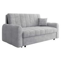 SCHLAFSOFA Viva Moon IV - Hellgrau/Schwarz, Holz/Metall (188/85/98cm) - MIRJAN24