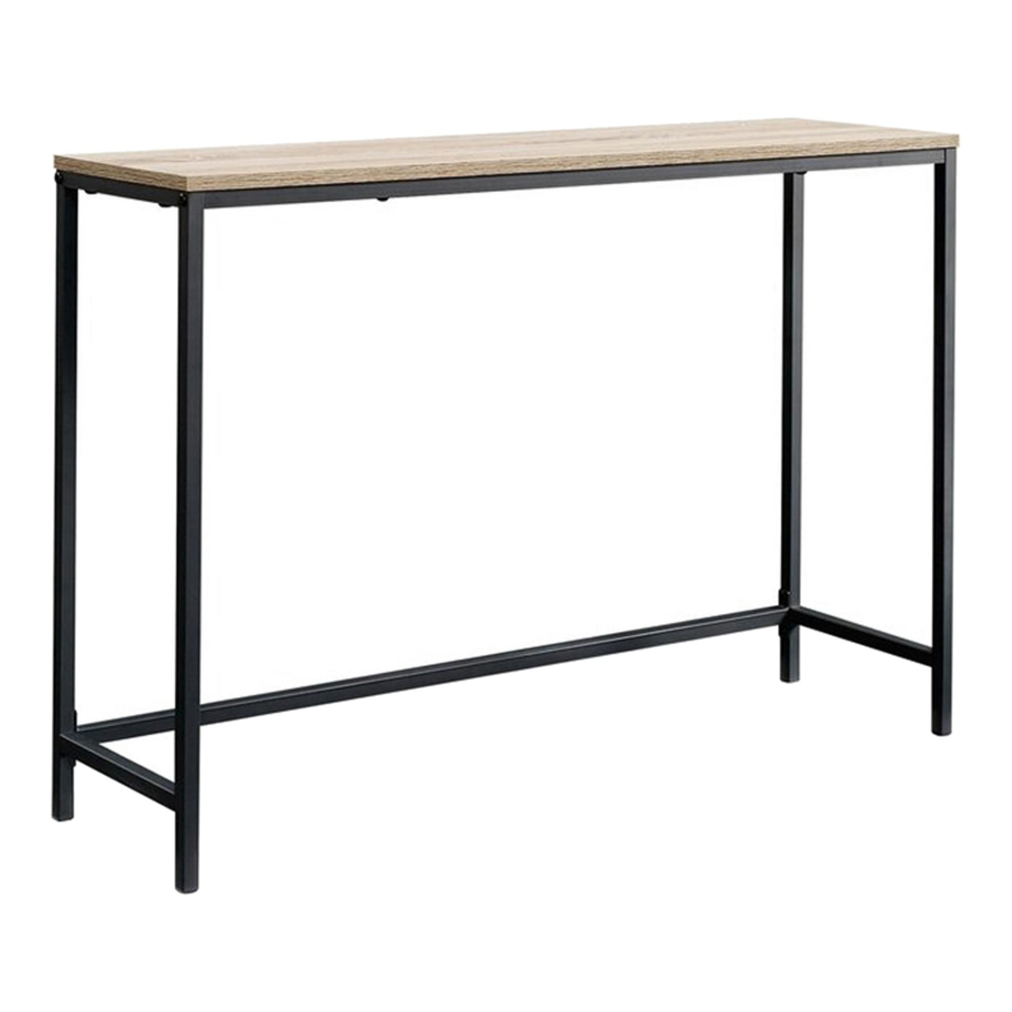 KONSOLENTISCH Kronoby - Eichefarben/Schwarz, Holzwerkstoff/Metall (30/100/80cm) - [en.casa]