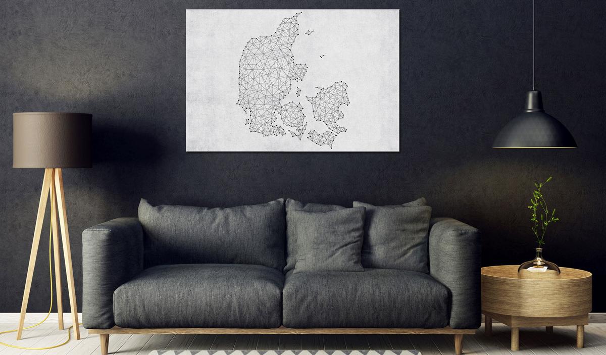 PINNWANDBILDER Schwarz-Weiß 60/40 cm - Schwarz, Naturmaterialien/Textil (60/40cm) - KUNSTLOFT