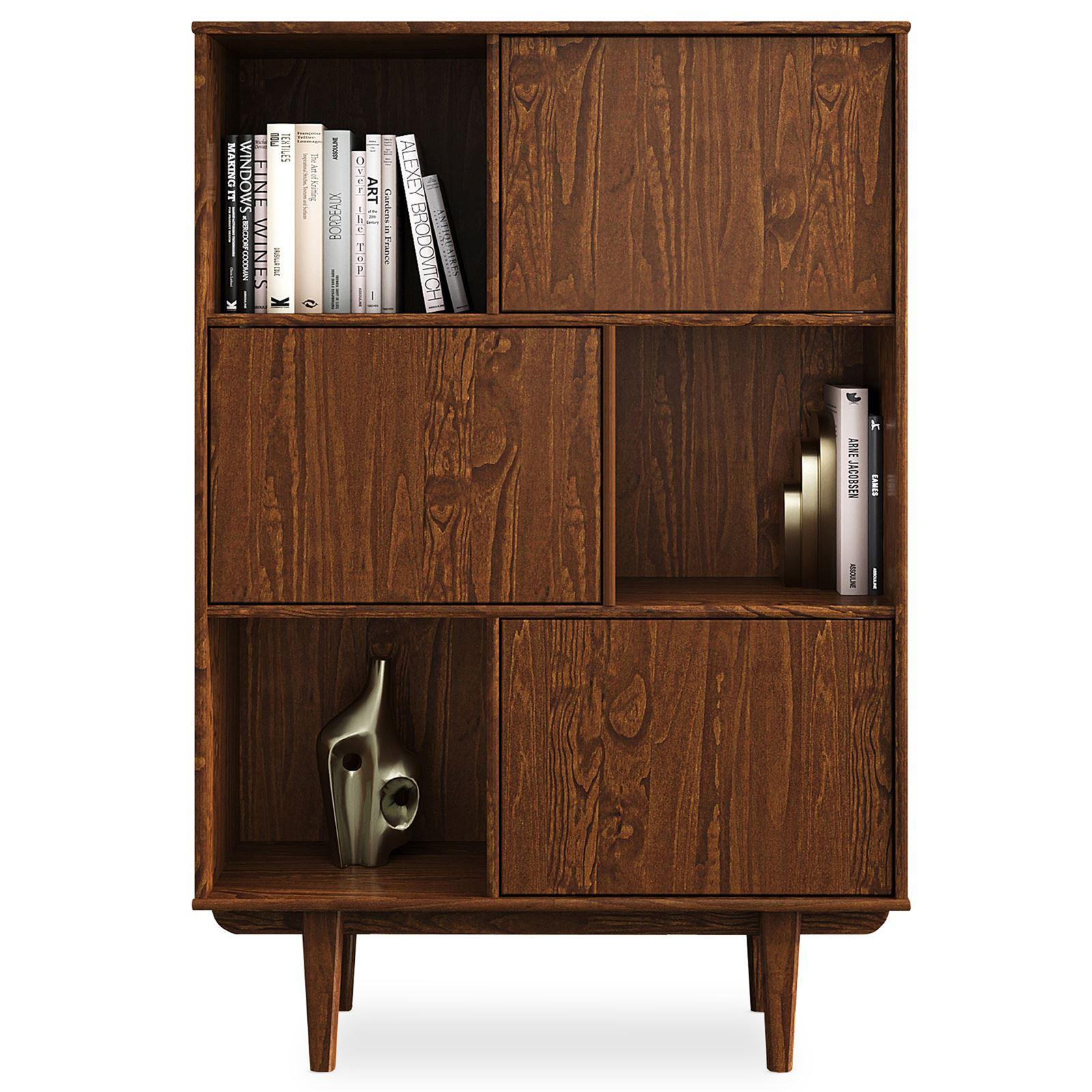 HIGHBOARD SIMONA Kastanie - Kastanienfarben, Holz (95/139/37cm) - IDIMEX