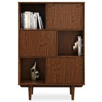 HIGHBOARD SIMONA Kastanie - Kastanienfarben, Holz (95/139/37cm) - IDIMEX