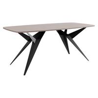 ESSTISCH ausziehbar Axis - Kaschmir/Schwarz, Holzwerkstoff/Metall (90/160/76cm) - MIRJAN24