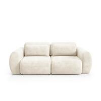 SOFA Camilla 3 Sitzplätze Weiß - Weiß, Holz (266/95/121cm) - Petits-meubles