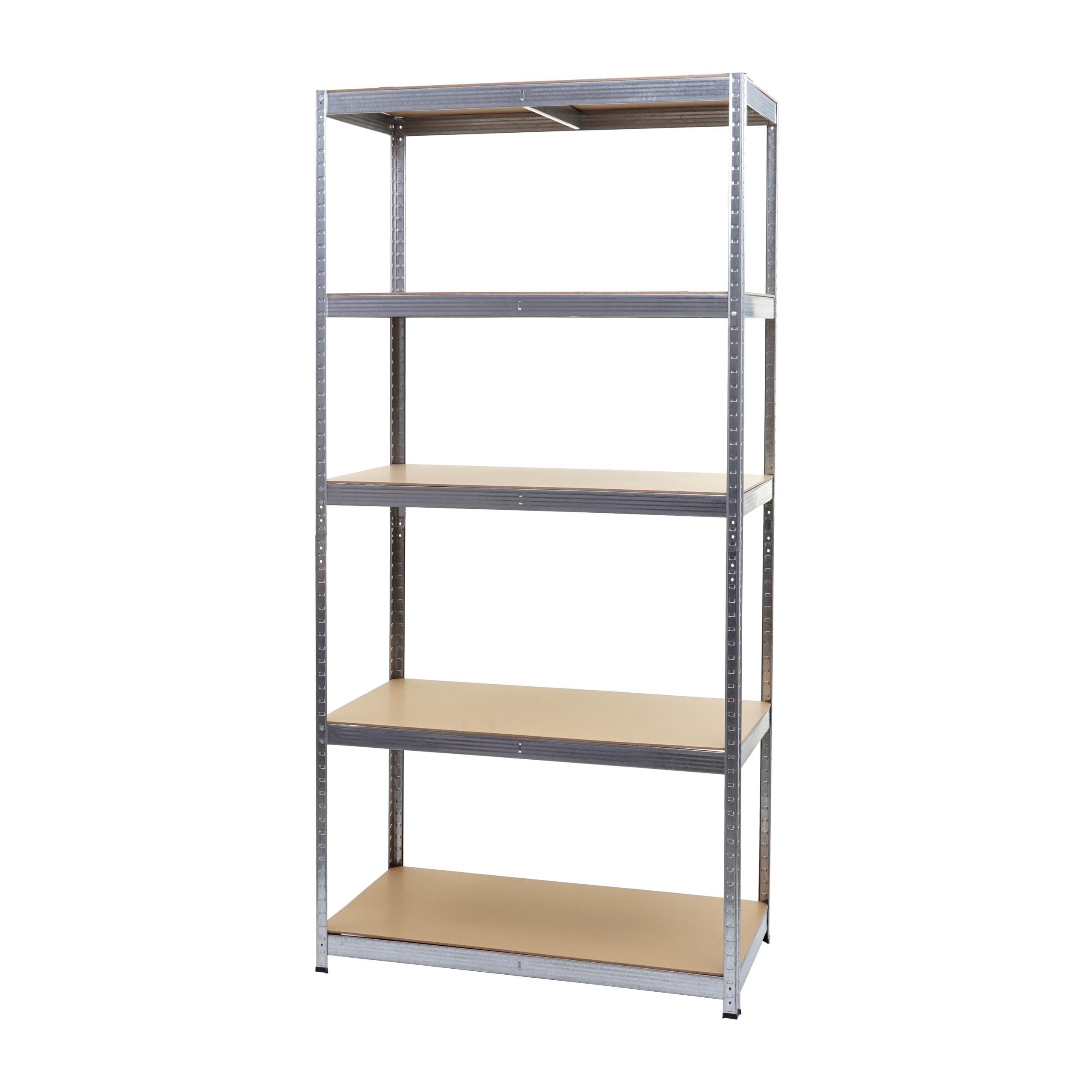 SCHWERLASTREGAL Silbergrau, Braun - Braun/Grau, Metall (101/200/61cm) - MCW