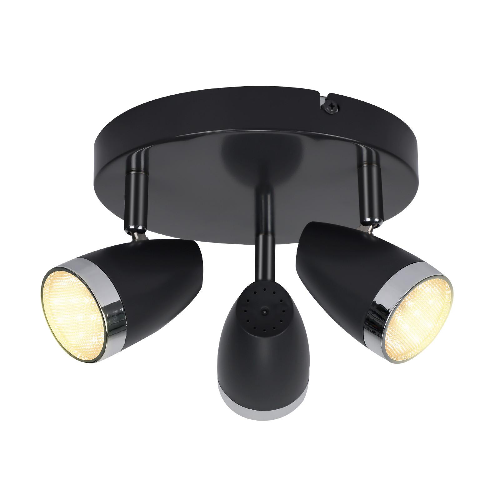 DECKENSTRAHLER Sternlic 15.5/19/60 cm - Grau, Kunststoff (60/15.5/19cm) - ZMH