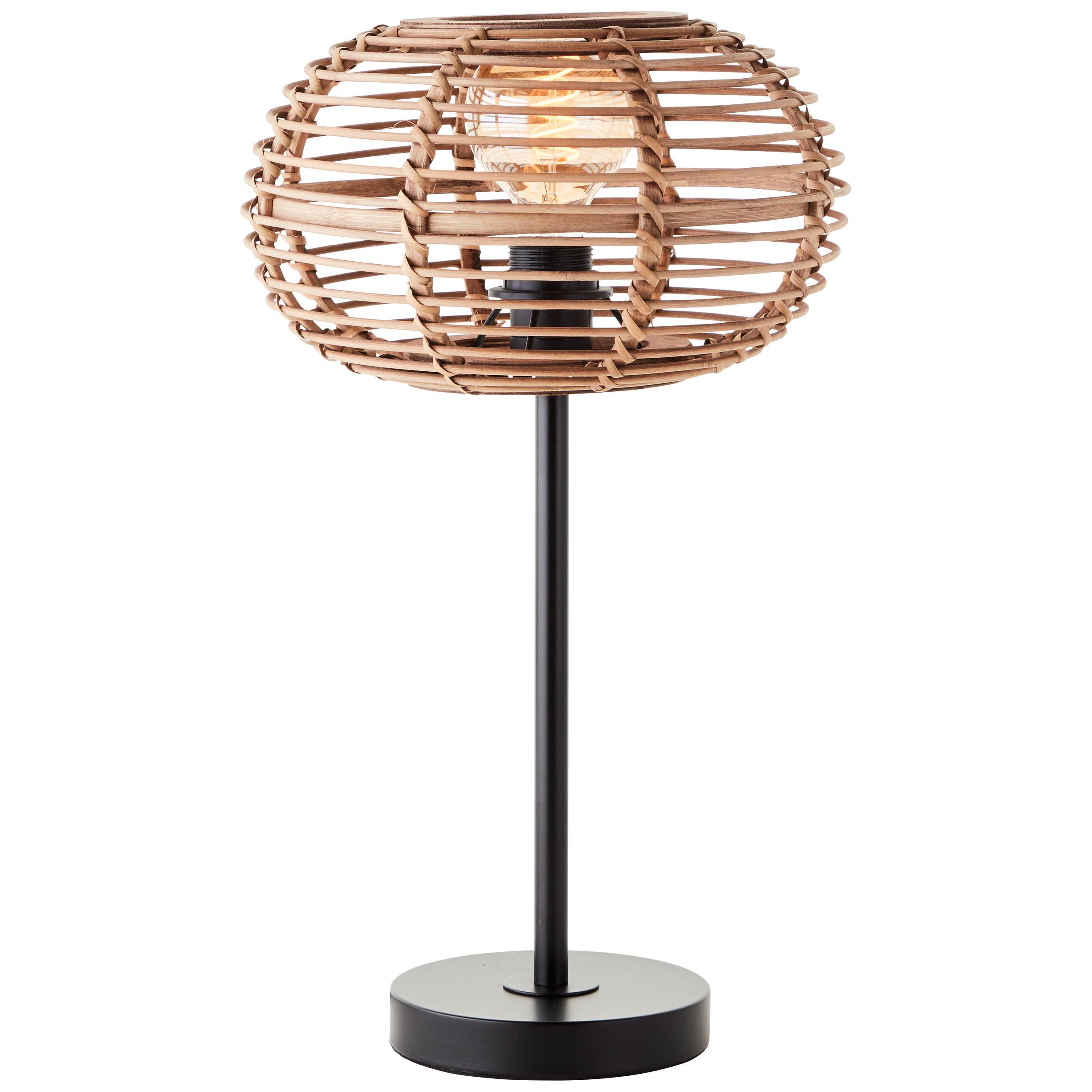 TISCHLEUCHTE Woodball 94699/06 - Schwarz, Metall (28/28/48.5cm) - Brilliant