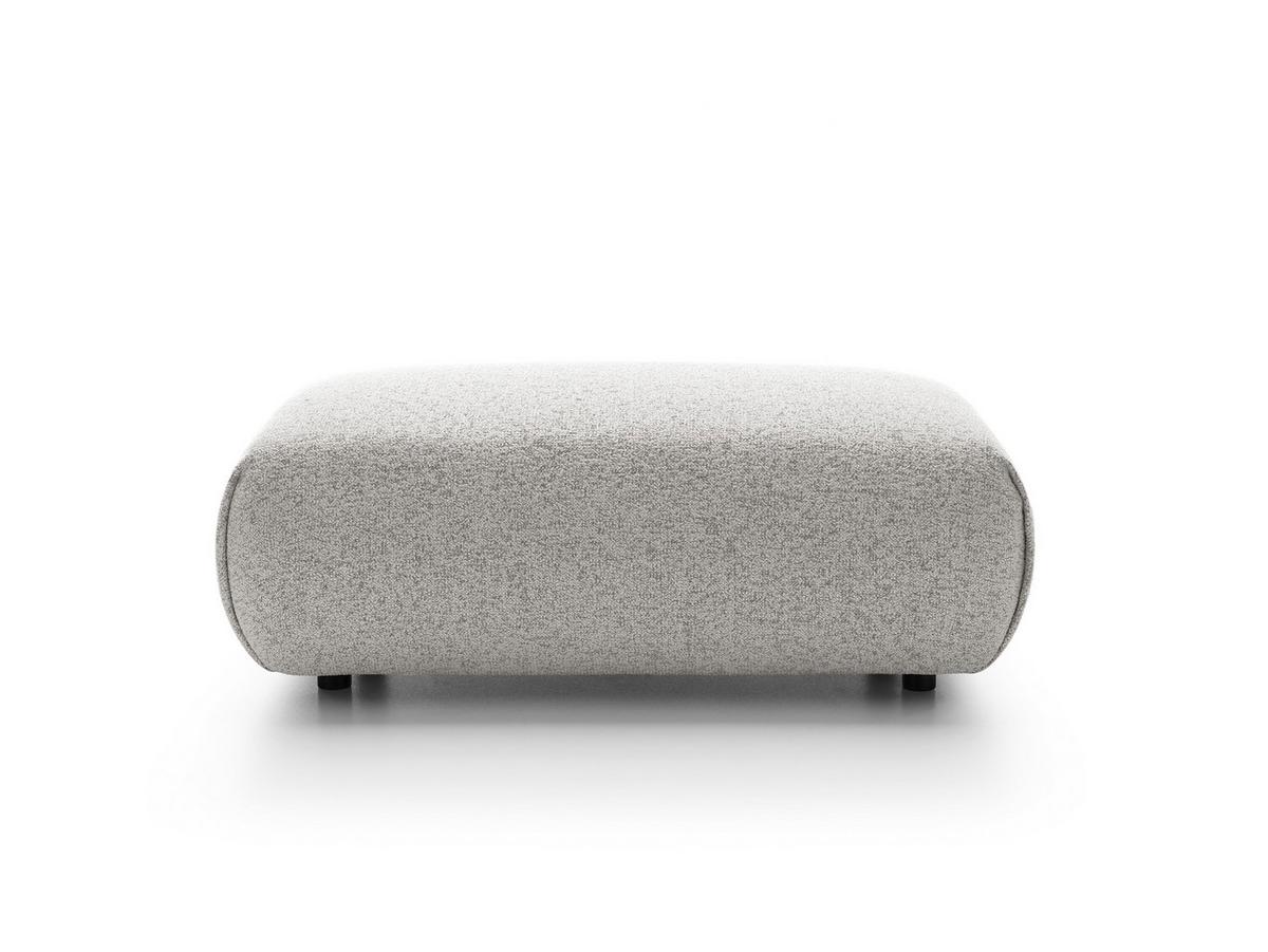 MASSENO Sitzhocker ZEST, Modern Polsterhocker, Fußhocker Grau - Hellgrau/Grau, Holzwerkstoff/Kunststoff (70/42/113cm) - MASSENO