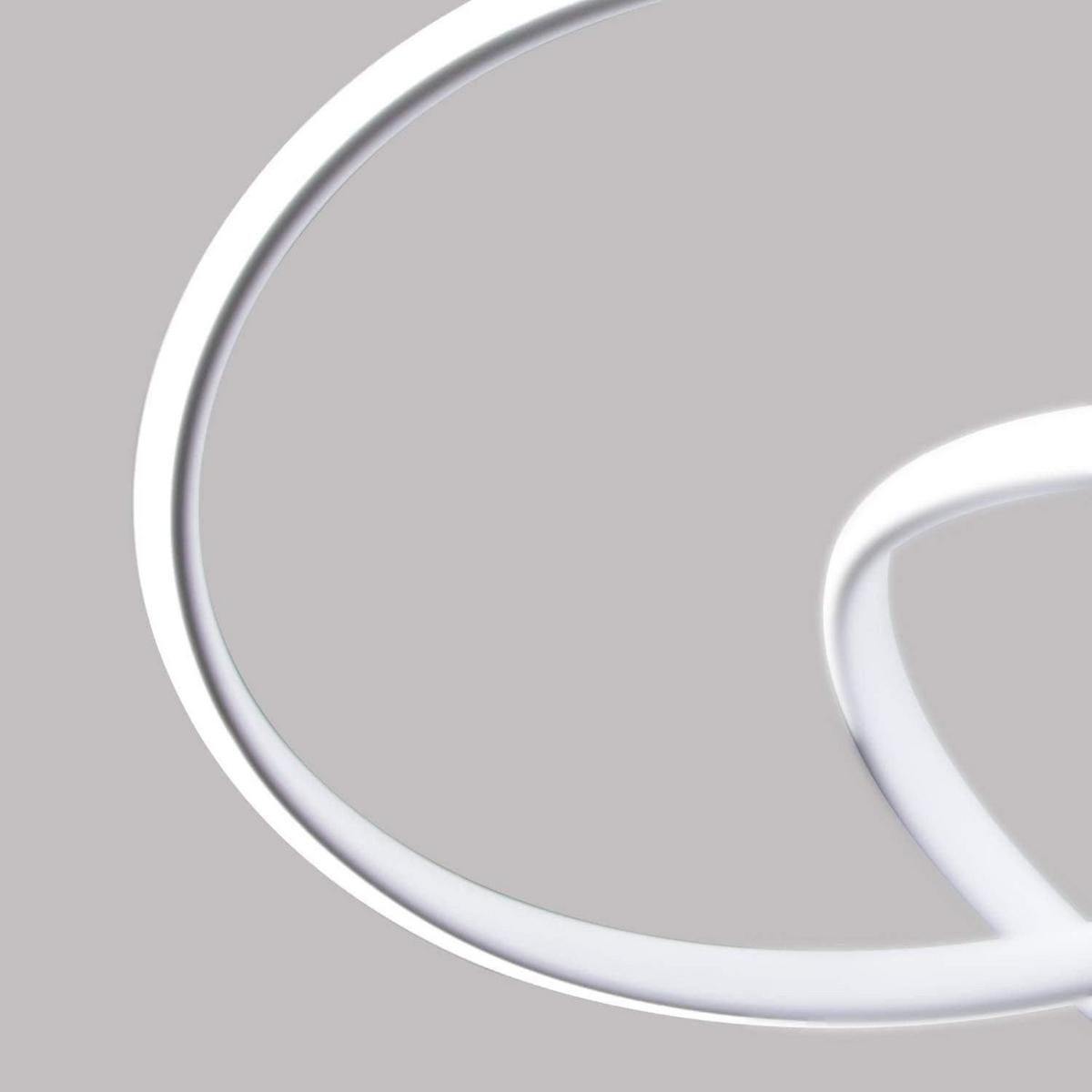 PENDELLEUCHTE Zephyr 53/53/16 cm - Weiß, Metall (53/53/16cm) - Nettlife