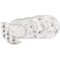 KOMBISERVICE Vieux Luxembourg weiß-blau 30-tlg. - Blau/Weiß, Keramik (2/2/2cm) - Villeroy & Boch