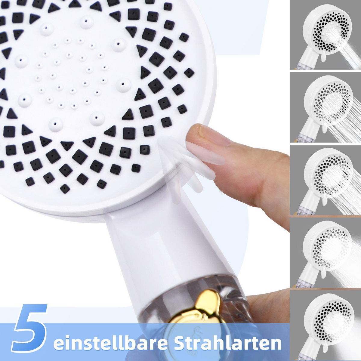 DUSCHKOPF WasserOase - Weiß, Kunststoff (4/26/9cm) - Nettlife