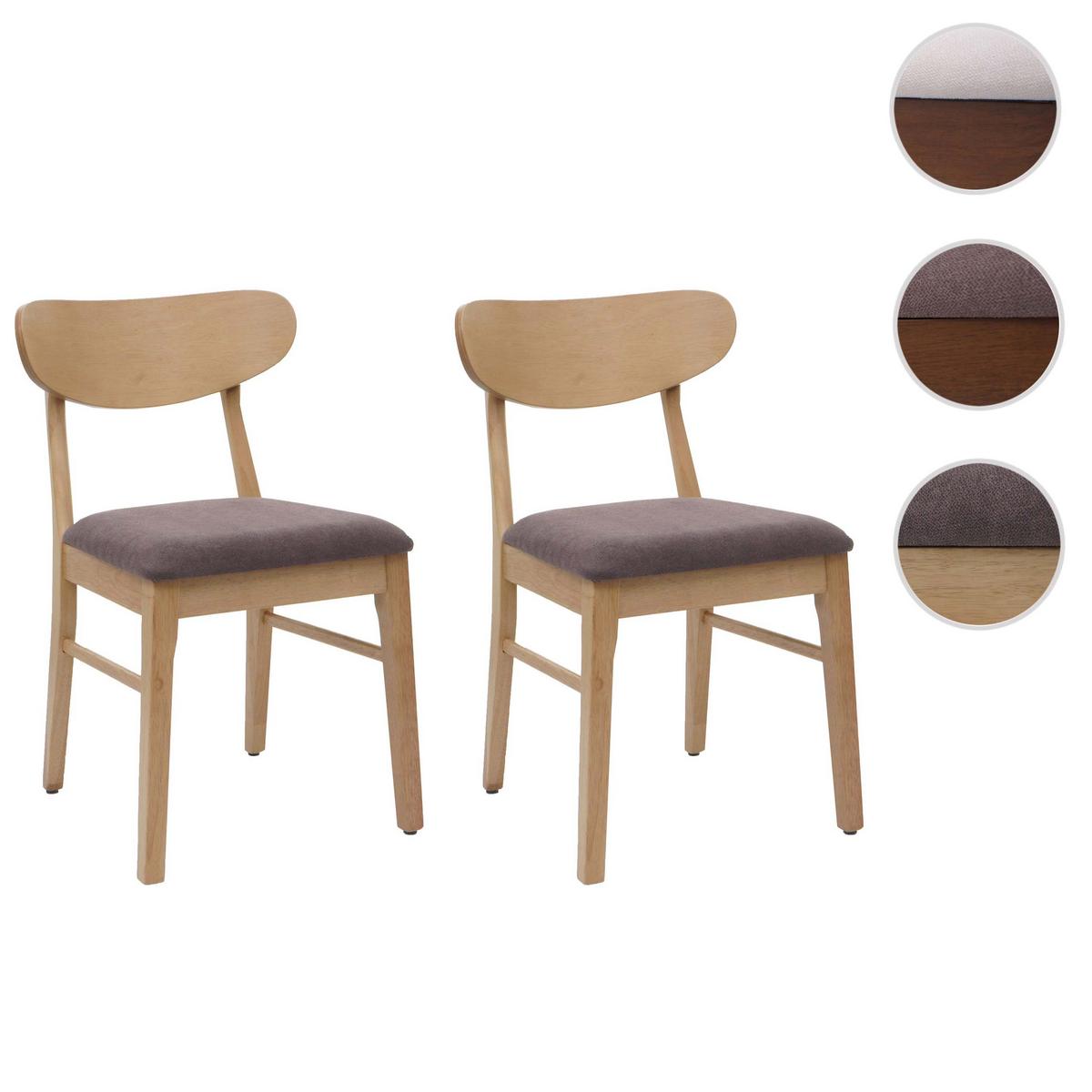 ESSZIMMERSTUHL Beige, Taupe 2er-Set - Taupe/Beige, Holz (45/79/49cm) - MCW