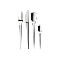 TAFELBESTECK NewMoon silber 24-tlg. - Silberfarben, Metall - Villeroy & Boch