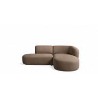 ECKSOFA Babette - Braun, Holzwerkstoff/Textil (242/188cm) - Fun Möbel