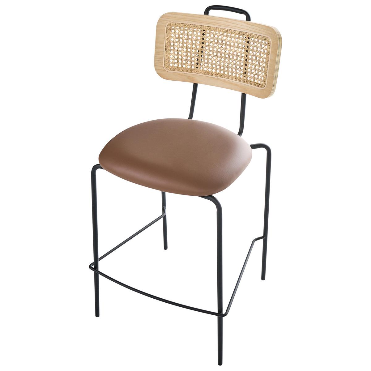 BARSTUHL 2er-Set Braun Adelanto - Braun, Textil (48/97/52cm) - Beliani