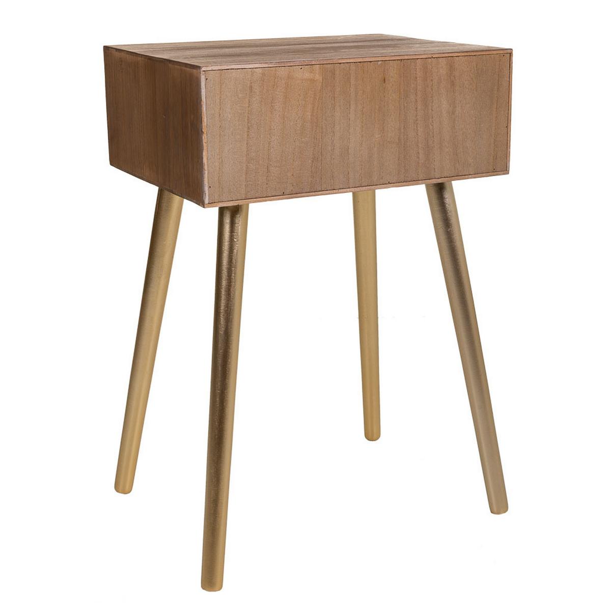 NACHTTISCH aus Holz, braun, 45x34x67cm - Braun, Holz (45/67/34cm) - Wanderlust