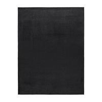 FLACHWEBETEPPICH Grau Schwarz 80 x 250 cm - Schwarz, Kunststoff (80/250cm) - TT Home